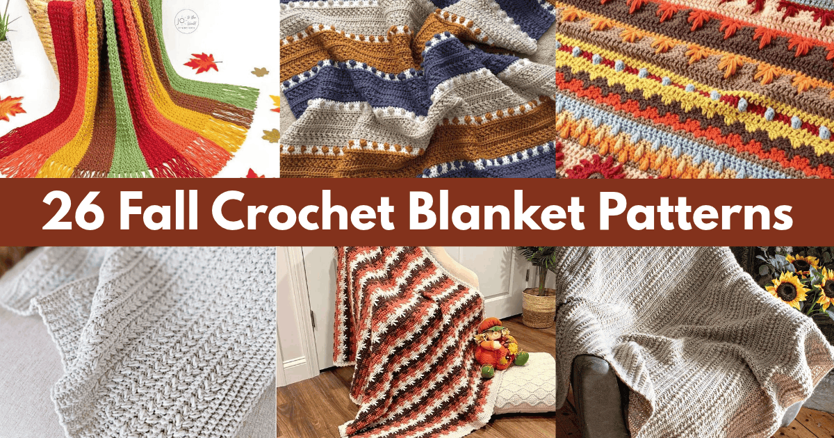 26 Free Crochet Blanket Patterns to Make this Fall