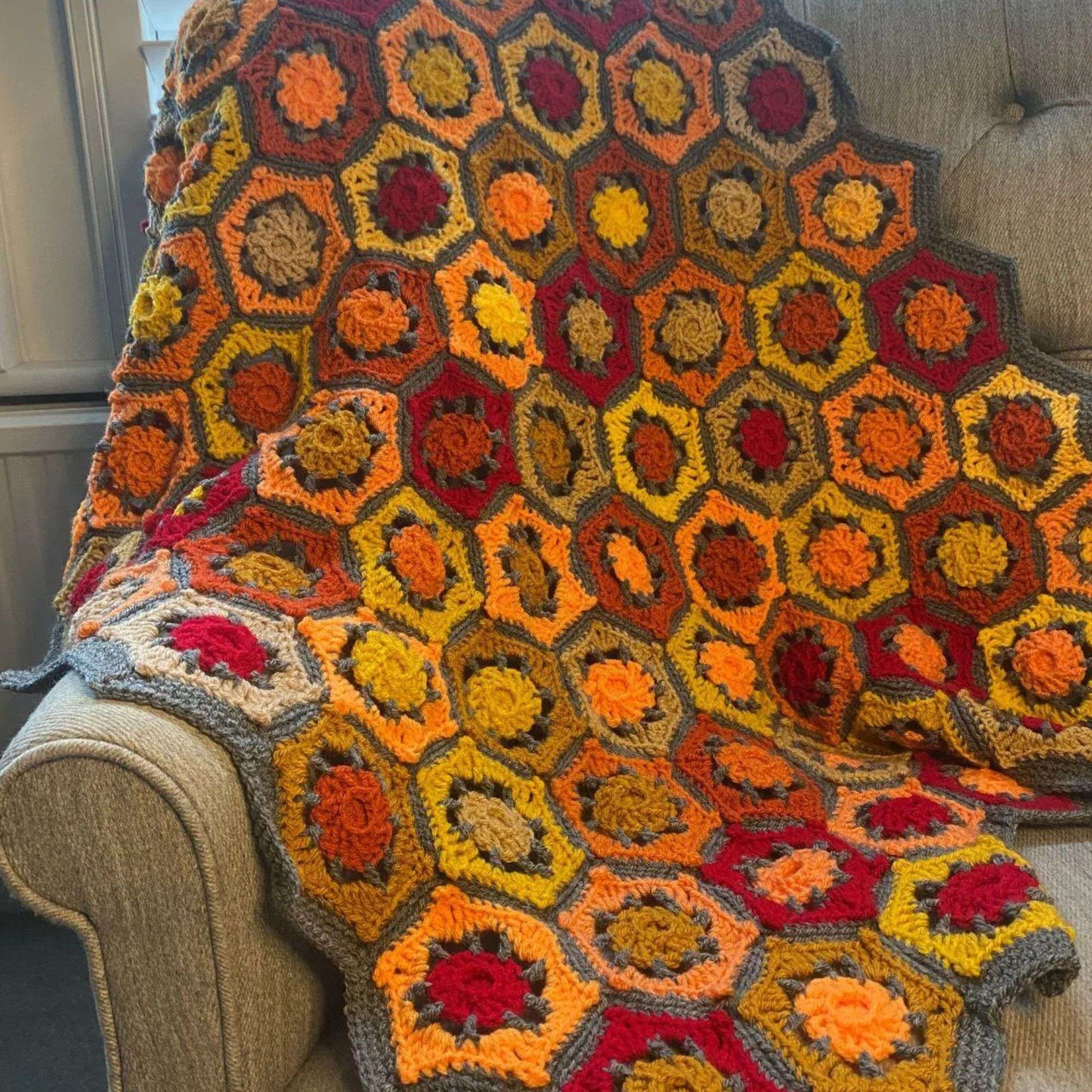 Autumn Fireworks Blanket by Concrete Gems