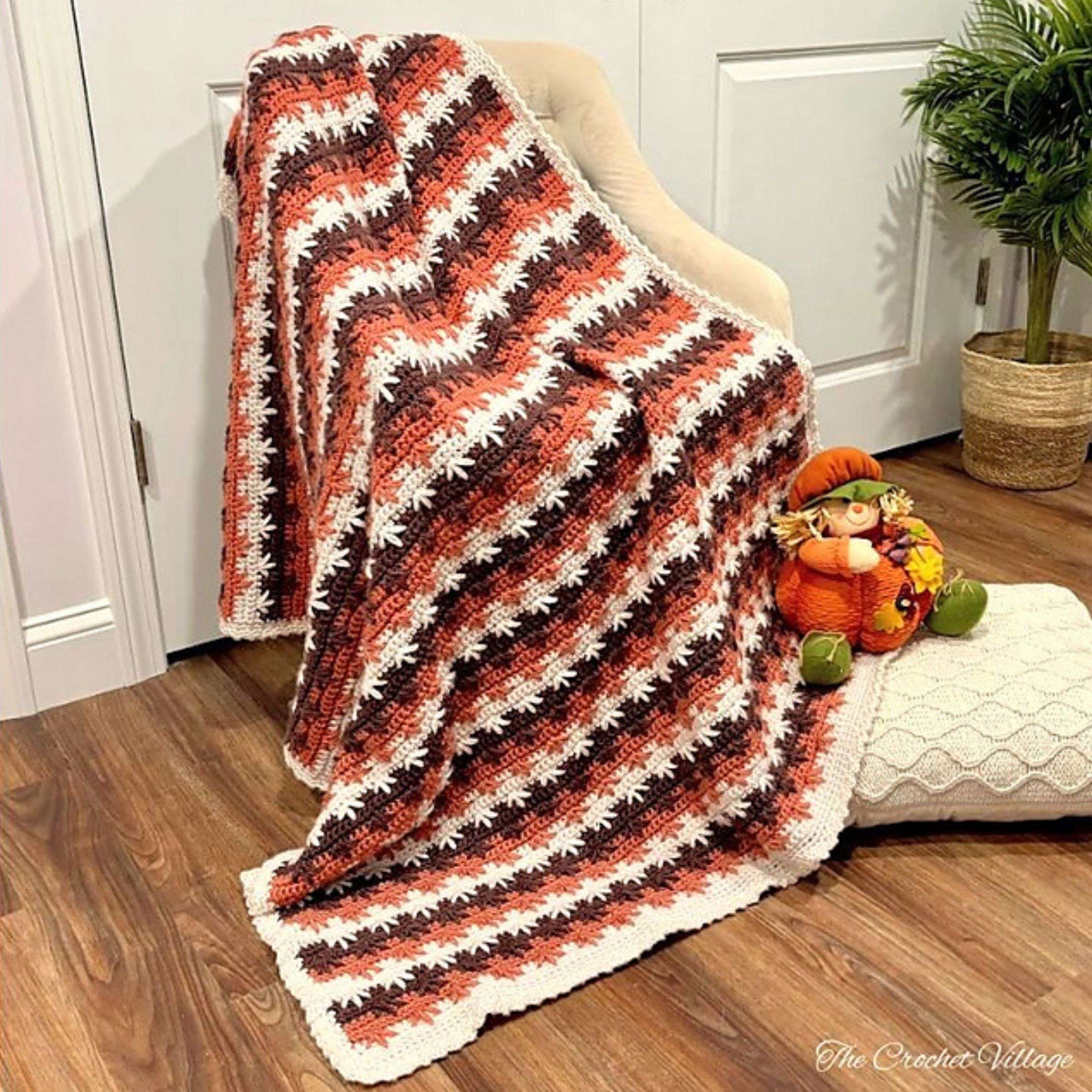 Mayflower Throw by the Crochet Village